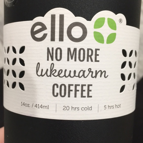 Black ello vacuum insulated Travel mug - Picture 4 of 11